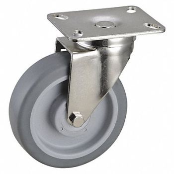 GRAINGER APPROVED NSF-Listed Plate Caster Swivel 300 lb., 33H930
