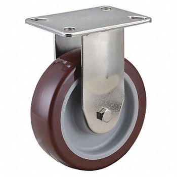 GRAINGER APPROVED NSF-Listed Plate Caster Rigid 450 lb., 33H939