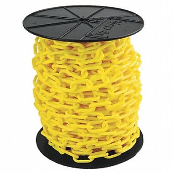 MR. CHAIN Plastic Chain 2In x 125 ft Yellow, 33HG06