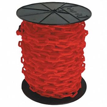 MR. CHAIN Plastic Chain 2In x 125 ft Red, 33HG07