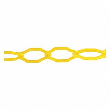 MR. CHAIN Plastic Chain 2In x 50 ft Yellow, 33HG14