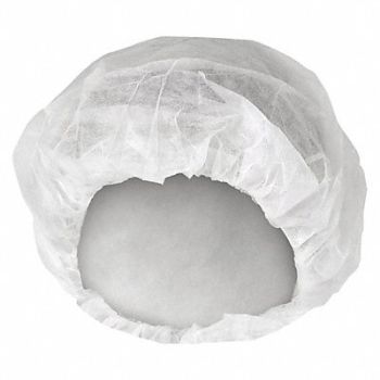 KIMBERLY-CLARK Bouffant Cap White 24 in dia PK450, 33HL61