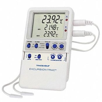 TRACEABLE Digital Therm Excursion-Trac Datalog, 33HP67