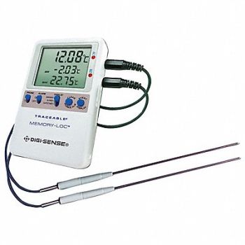 TRACEABLE Digital Therm Memory-Loc Datalogging, 33HP77