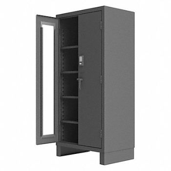 DURHAM MFG Storage Cabinet 78 x36 x24 Gray 4Shlv, 33HY45