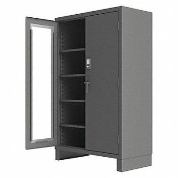 DURHAM MFG Storage Cabinet 78 x60 x24 Gray 4Shlv, 33HY47