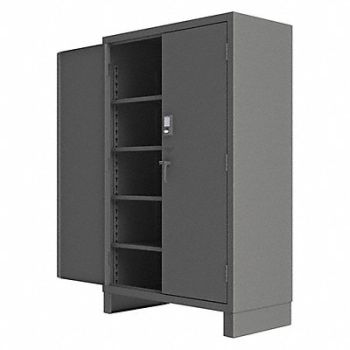 DURHAM MFG Storage Cabinet 78 x60 x24 Gray 4Shlv, 33HY50