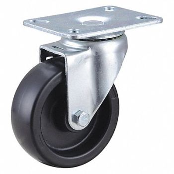 GRAINGER APPROVED NSF-Listed Plate Caster Swivel 300 lb., 33J002