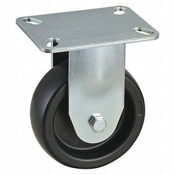 GRAINGER APPROVED NSF-Listed Plate Caster Rigid 300 lb., 33J004