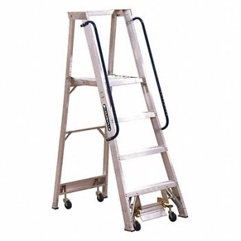 LOUISVILLE Platform Stepladder 3 ft 10 Alum IA, 33J646