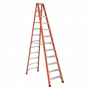 LOUISVILLE Stepladder 12 ft Fiberglass 375 lb IAA, 33J684