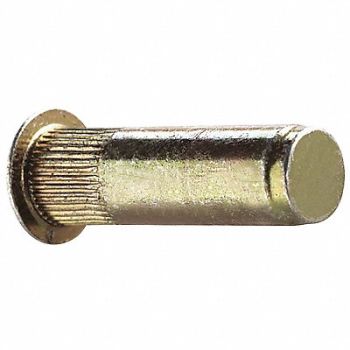AVK Rivet Nut Knurled Steel Zinc Yellow PK25, 33JF60