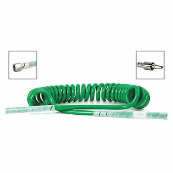 MAXTEC Single Coil Hose O2 Schrader Wall Conn, 33JV05
