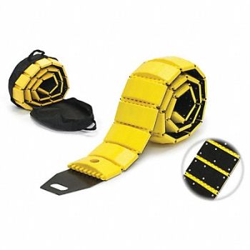 GRAINGER APPROVED Portable Speed Bump 120In Yellow Plastic, 33K180