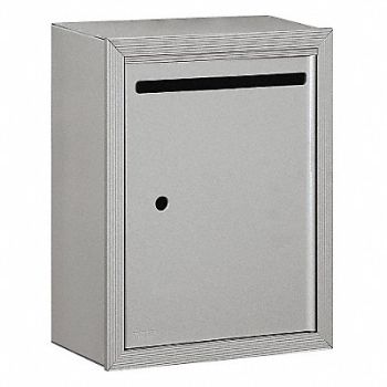 SALSBURY INDUSTRIES Letter Box Standard Surface Aluminum, 33KT54