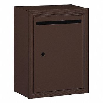 SALSBURY INDUSTRIES Letter Box Standard Surface Bronze, 33KT58
