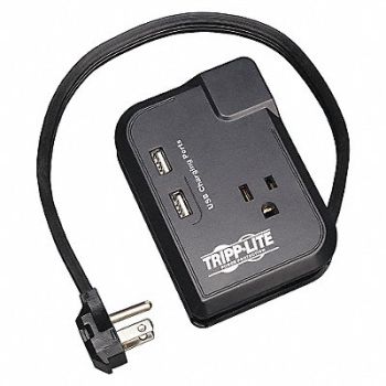 TRIPP LITE Datacom Surge Protector 3 Outlet Blk, 33L730