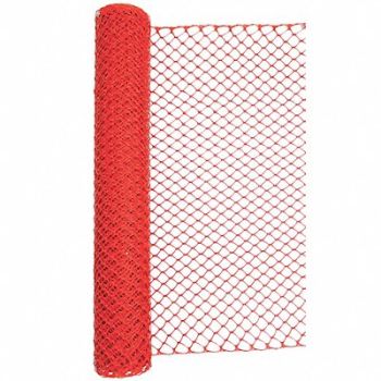 GRAINGER APPROVED Barrier Fence 4ft H 50 ft L Orange, 33L955