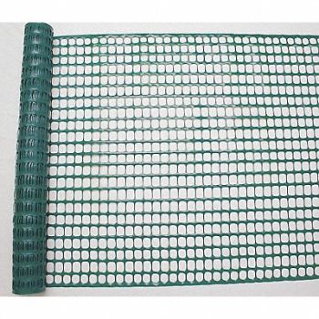 GRAINGER APPROVED Snow Fence 4ft H 50 ft L Green, 33L956
