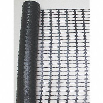 GRAINGER APPROVED Snow Fence 4ft H 50 ft L Black, 33L957