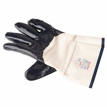 SHOWA Coated Gloves Navy White 10 PR, 33M196