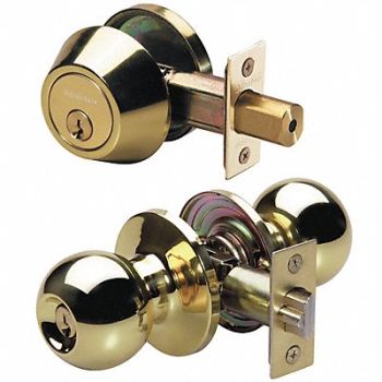 MASTER LOCK Knob Lockset Mechanical Entrance Grd. 3, 33M256