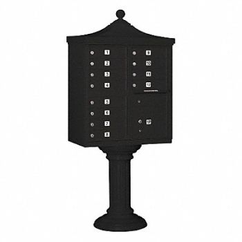 SALSBURY INDUSTRIES Regency CBU USPS Access 12 Doors Black, 33MC55