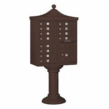 SALSBURY INDUSTRIES Regency CBU USPS Access 12 Doors Bronze, 33MC56