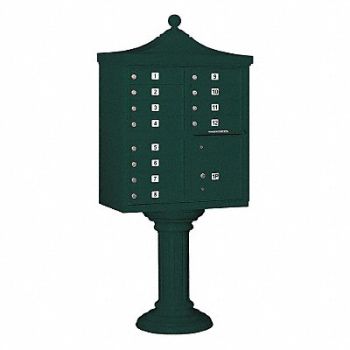 SALSBURY INDUSTRIES Regency CBU USPS Access 12 Doors Green, 33MC57