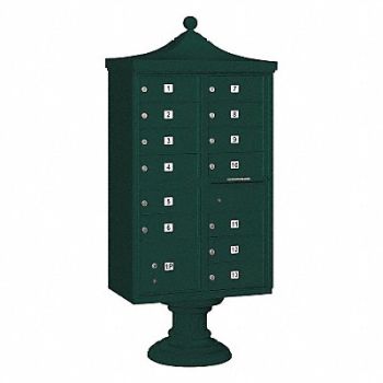 SALSBURY INDUSTRIES Regency CBU USPS Access 13 Doors Green, 33MC79