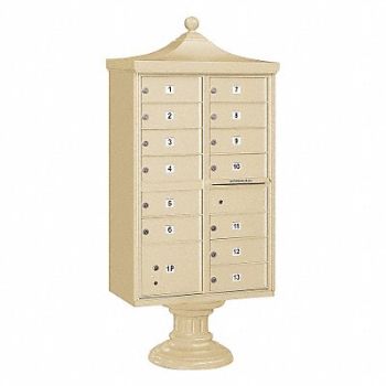 SALSBURY INDUSTRIES Regency CBU USPS Access 13 Doors Sand, 33MC80
