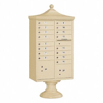 SALSBURY INDUSTRIES Regency CBU USPS Access 16 Doors Sand, 33MD09