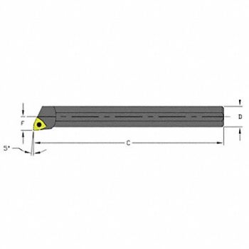 ULTRA-DEX USA Indexable Boring Bar 0.6000 HSS, 33MX64