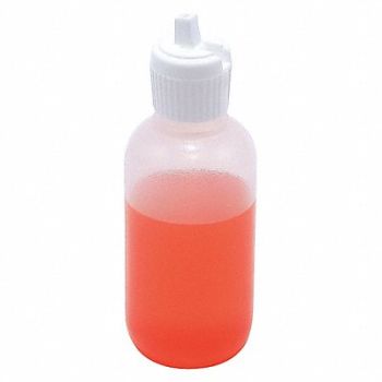 DYNALON Dropper Bottle 60mL Plastic Narrow PK12, 33N195