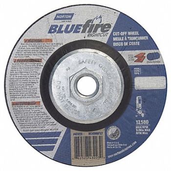 NORTON Cut-Off Wheel 4-1/2 D .045 T 5/8-11, 33N322