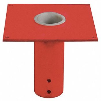 DAYTON Mounting Base Flush Mount 2000 lb Red, 33N390