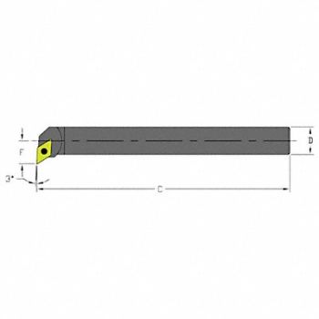 ULTRA-DEX USA Indexable Boring Bar 1.0500 HSS, 33NA41