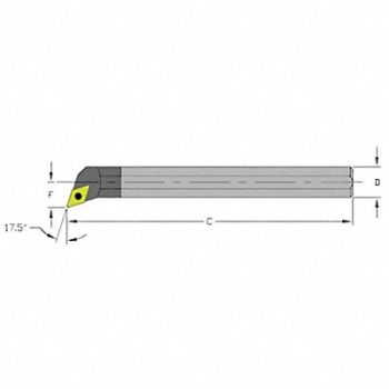 ULTRA-DEX USA Indexable Boring Bar 0.7600 Carbide, 33NC95