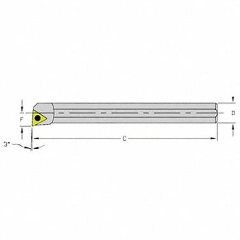 ULTRA-DEX USA Indexable Boring Bar 0.4100 Heavy Metal, 33NE58