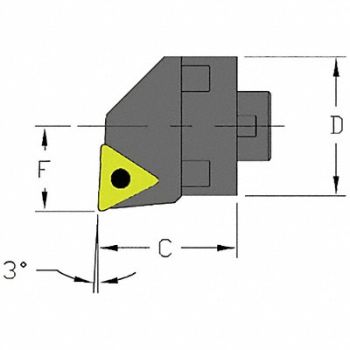ULTRA-DEX USA Indexable Cutting Head TCMT 2.4000, 33NH10