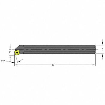 ULTRA-DEX USA Indexable Boring Bar 0.7600 HSS, 33NJ55