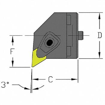 ULTRA-DEX USA Indexable Cutting Head DNMG 1.9680, 33NL52