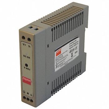 DAYTON Power Supply DIN Rail 15W 12VDC Plastic, 33NT15