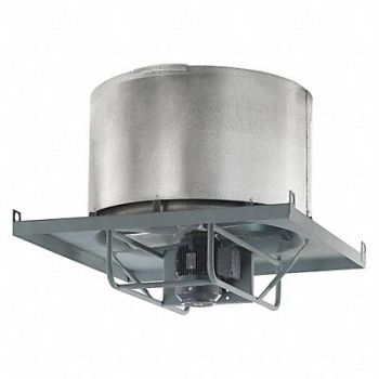 AMERICRAFT FAN Steel 18 Dia 33 L 35 H Roof Fan w.Motor, 33TE02