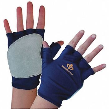 IMPACTO Impact Gloves L Bl/Gr Fingerless PR, 33TV31