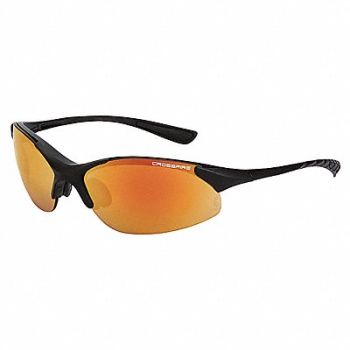 RADIANS Safety Glasses Red Mirror, 33TW82