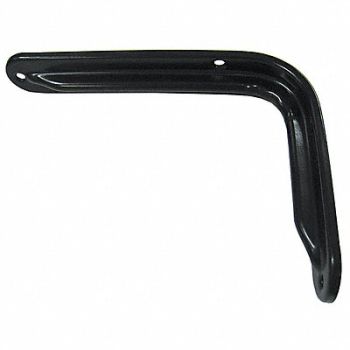 GRAINGER APPROVED Shelf Bracket Steel Black 11-3/4 in L, 33TZ33
