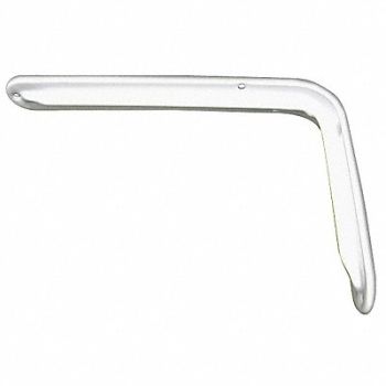 GRAINGER APPROVED Shelf Bracket Steel White 11-3/4 in L, 33TZ34