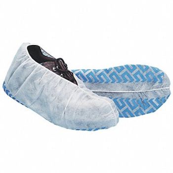 KEYSTONE Shoe Covers L White Polypropylene PK300, 33UA55