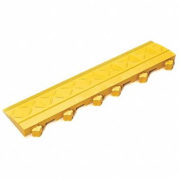 SAFE-FLEX Mat Ramp Yellow 4 in x 18 in PK10, 33VL87